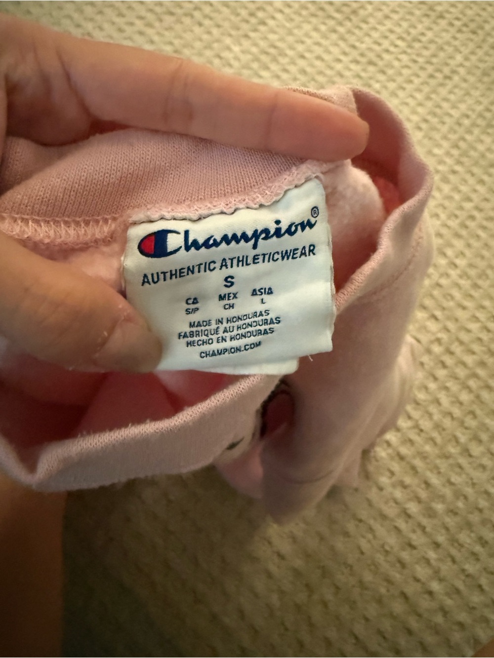 Champion Pink Logo Crewneck Berkeley Sweatshirt - Picture 3 of 5
